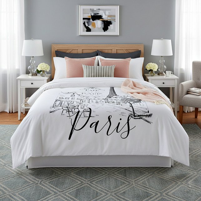 Cafe Paris   Duvet Cover (Creator Uploaded)
