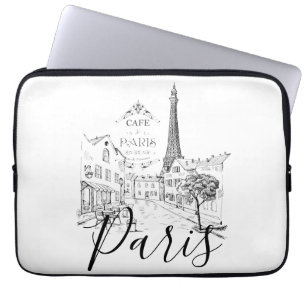 Cafe Paris Laptop Sleeve