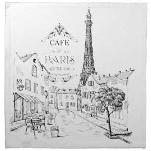 Cafe Paris Napkin