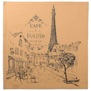 Cafe Paris Napkin