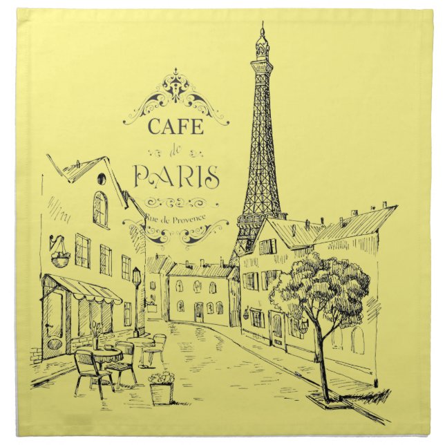 Cafe Paris Napkin (Front)