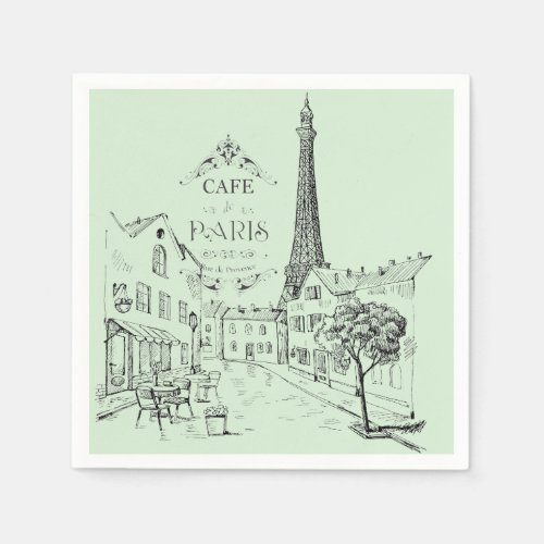 Cafe Paris Napkins