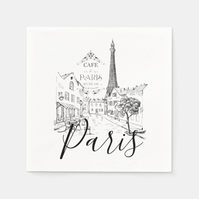 Cafe Paris   Napkins (Front)