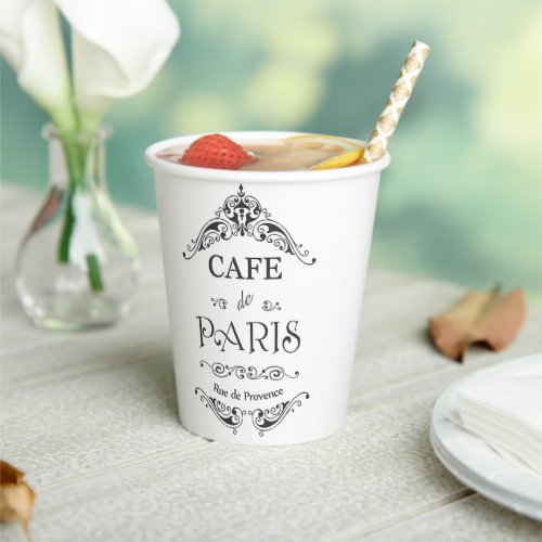 Cafe Paris Paper Cups