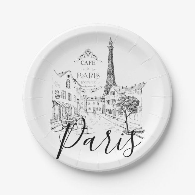 Cafe Paris   Paper Plates (Front)