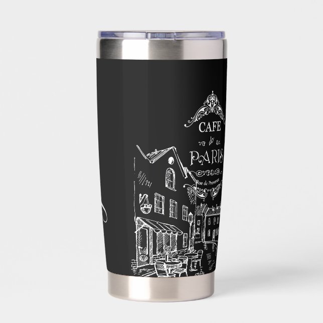 Cafe Paris personalized Insulated Tumbler (Back)