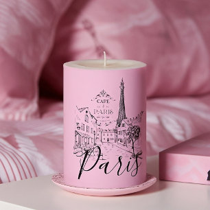 Cafe Paris Pillar Candle