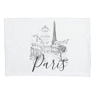 Cafe Paris Pillow Case