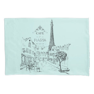 Cafe Paris Pillowcase