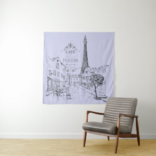 Cafe Paris Tapestry