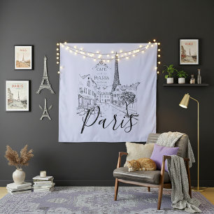 Cafe Paris Tapestry