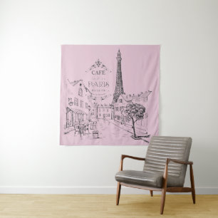 Cafe Paris Tapestry