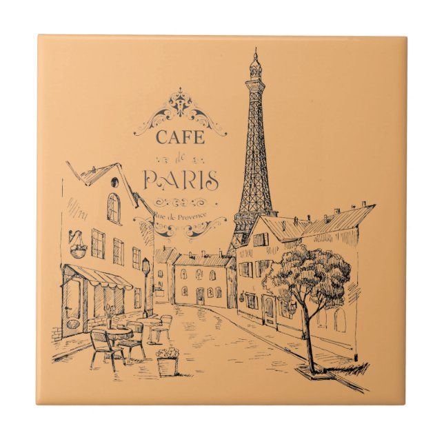 Cafe Paris Tile (Front)