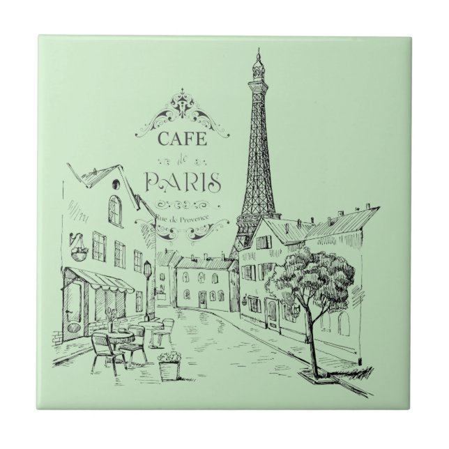 Cafe Paris Tile (Front)