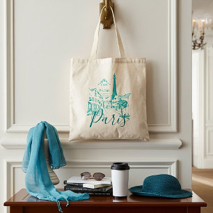 Cafe Paris Tote Bag