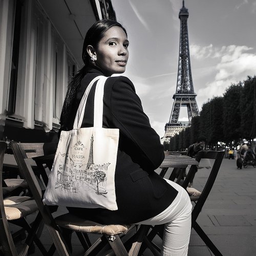 Cafe Paris Tote Bag