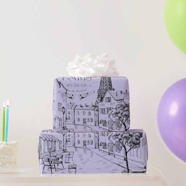 Cafe Paris Wrapping Paper (Party Gifts)