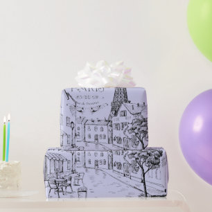Cafe Paris Wrapping Paper