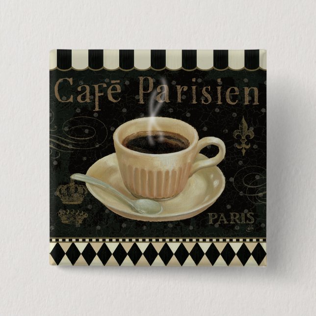 Cafe Parisien Button (Front)