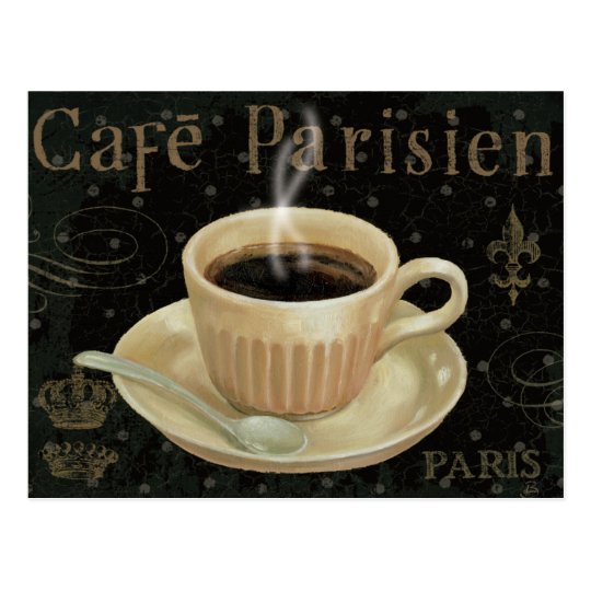 Cafe Parisien Postcard