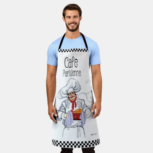 Cafe Parisienne Fat  French Chef  Gourmet Apron