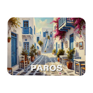 Cafe Paros Greece Islands Travel Magnet