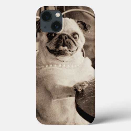 Cafe Pug iPhone 13 Case
