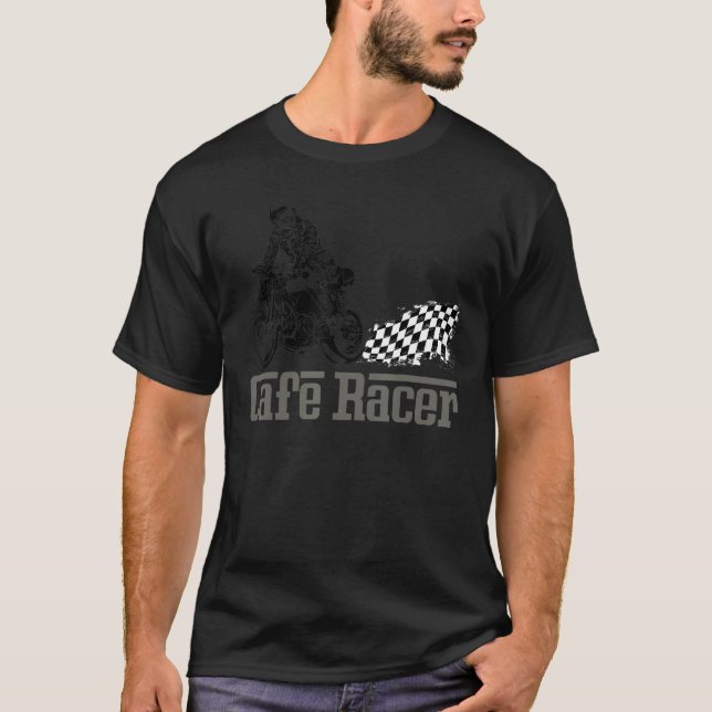 Cafe Racer Biker Men Women Adult Teens Boys Girls  T-Shirt (Front)