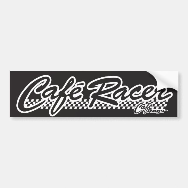 Cafe Racer Bumper Sticker (Front)