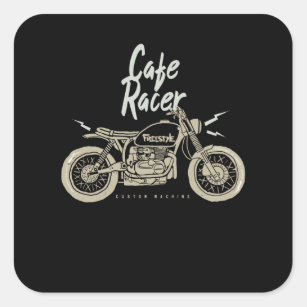 Oval Number Italic Sticker Vinyl Decal 2x 60x75mm Classic Cafe Racer 2112-1119 