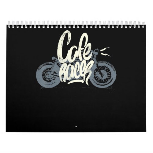 Cafe Racer Gift For Motorcycle Lovers Calendar