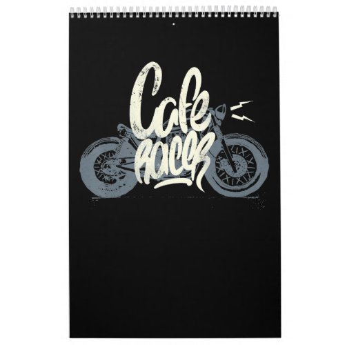 Cafe Racer Gift For Motorcycle Lovers Calendar