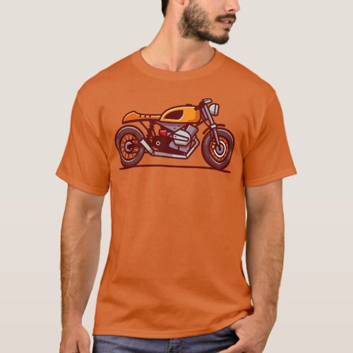 Cafe Racer Motorbike T_Shirt