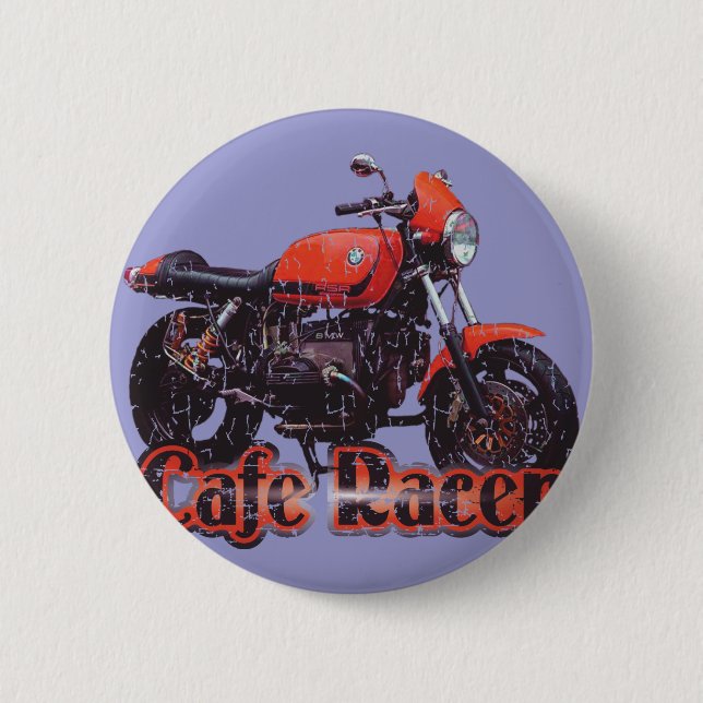 Cafe Racer Motorcycle Button (Front)