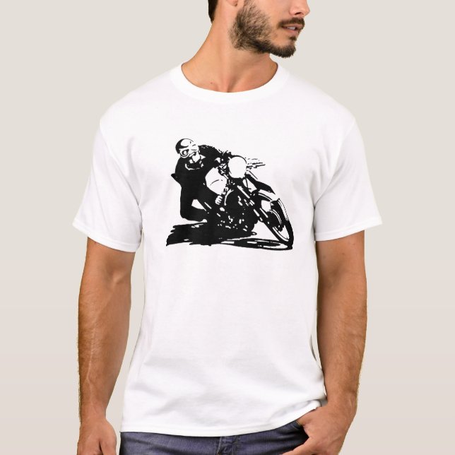 Cafe Racer Motorcycle T-Shirt (Front)