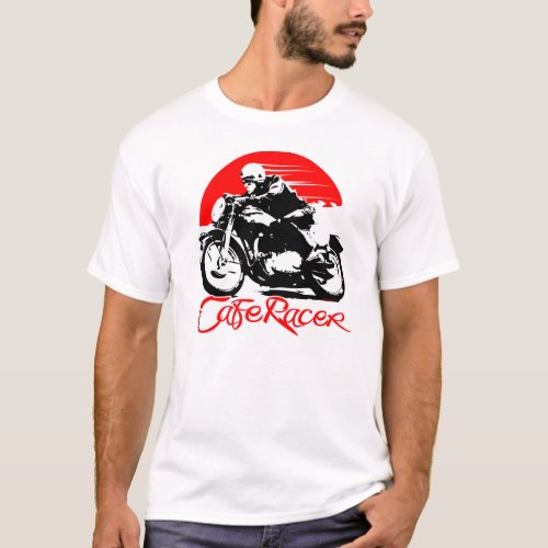 Cafe Racer Motorcycle Tshirt