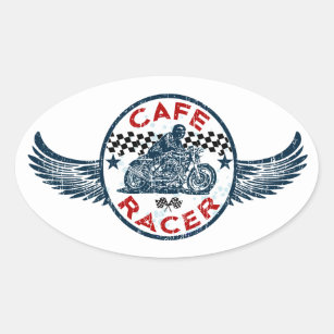 2 X NUMERI ADESIVI VINTAGE STEMMA CAFE RACER SCRAMBLER MOTO STICKERS TUNING