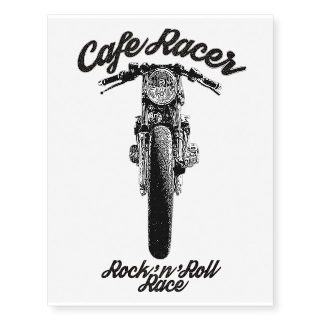 Cafe Racer Temporary Tattoos (Front)