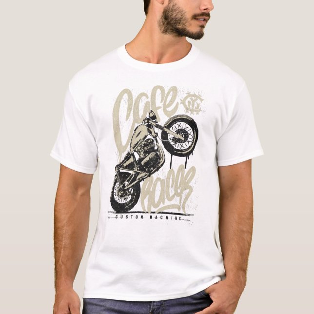 Cafe racer vintage motorcycle T-Shirt (Front)