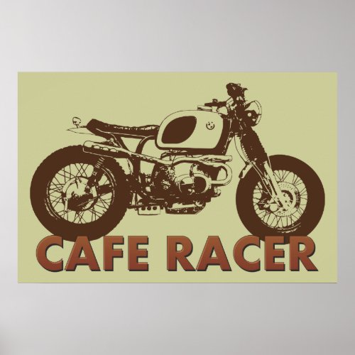 Cafe Racer Vintage Poster