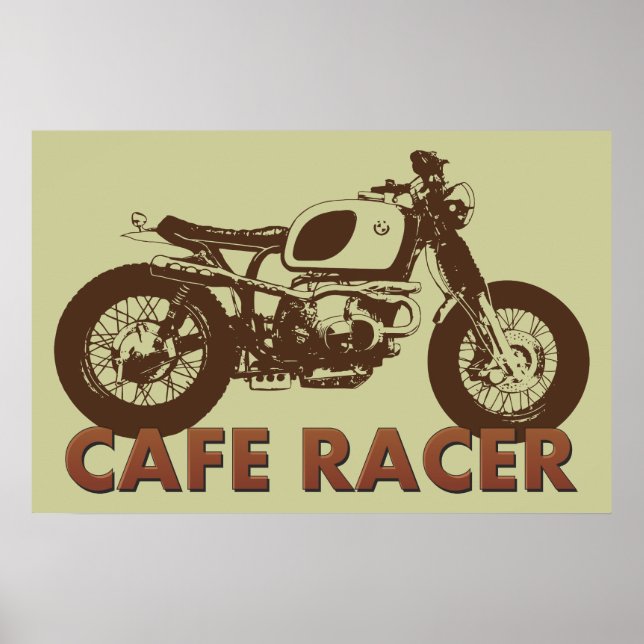 Cafe Racer Vintage Poster (Front)