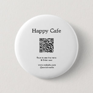 Cafe restaurant scan to see menu order QR hotel fo Button