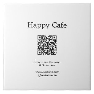 Cafe restaurant scan to see menu order QR hotel fo Ceramic Tile