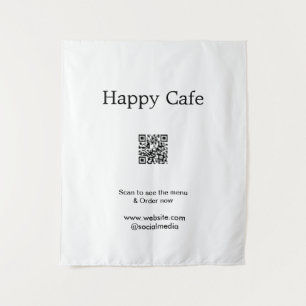 Cafe restaurant scan to see menu order QR hotel fo Tapestry
