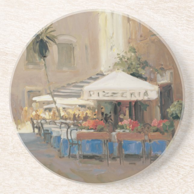 Café Roma Sandstone Coaster (Front)