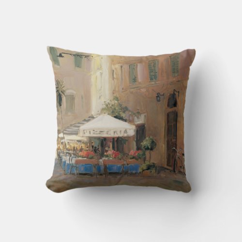 Caf Roma Throw Pillow