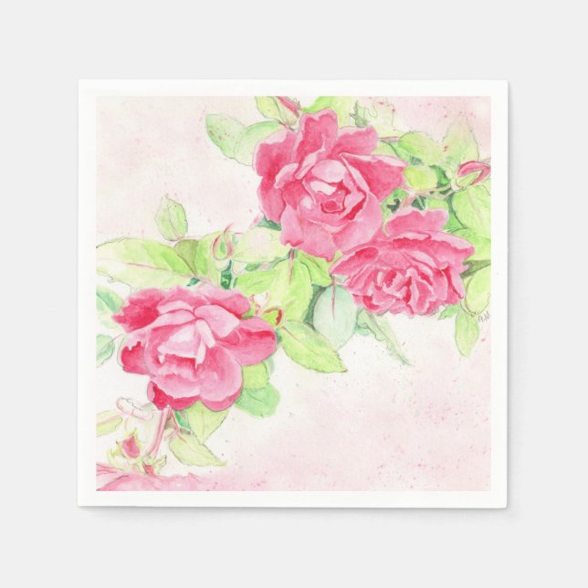 Cafe Rose Napkins (Front)