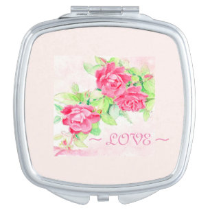 Cafe Roses Compact Mirror