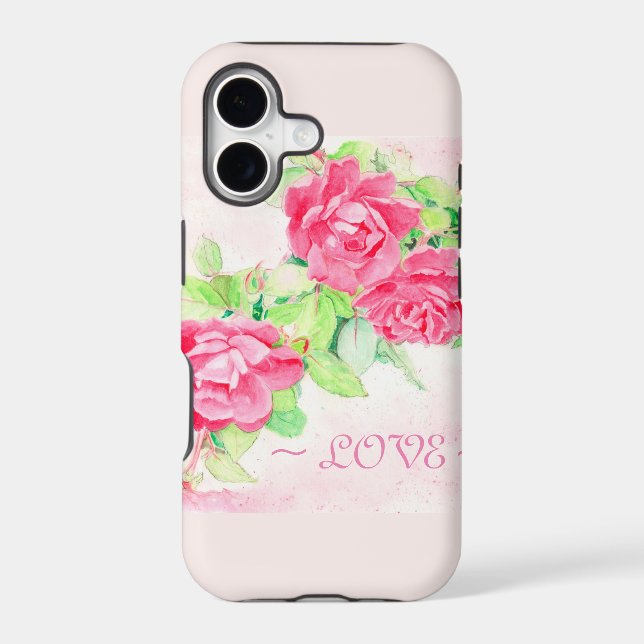 Cafe Roses Iphone Case (Back)