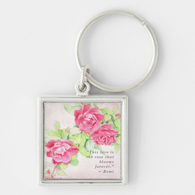 Cafe Roses Keychain (Front)